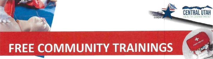 Free Community Trainings (72hr Kit and CPR/First Aid)